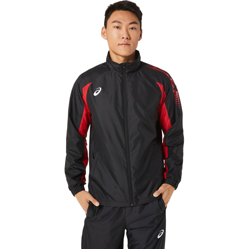 アシックスasics裏トリコットウインドブレーカージャケットSAトレ-ニングアパレル(メンズ)(2031D535-002)