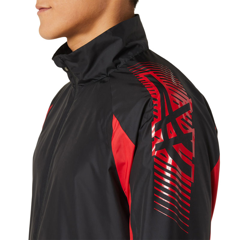アシックスasics裏トリコットウインドブレーカージャケットSAトレ-ニングアパレル(メンズ)(2031D535-002)