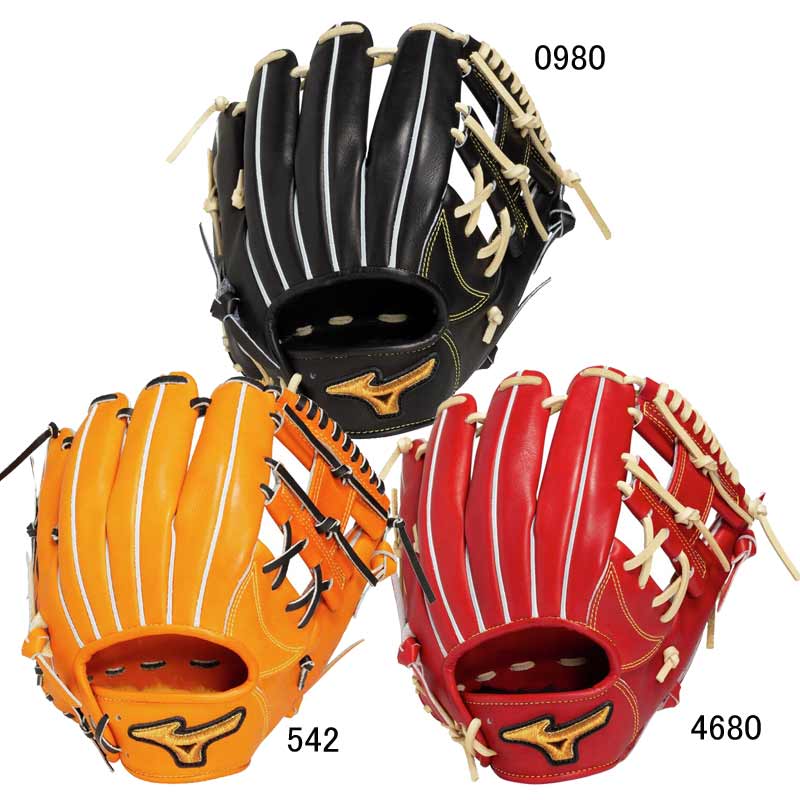 ミズノ 軟式内野手用（グレゴリウスモデル）ブラック×ブロンド 限定品 新品未使用 ミズノプロ 軟式内野手用グラブ グレゴリウスモデル