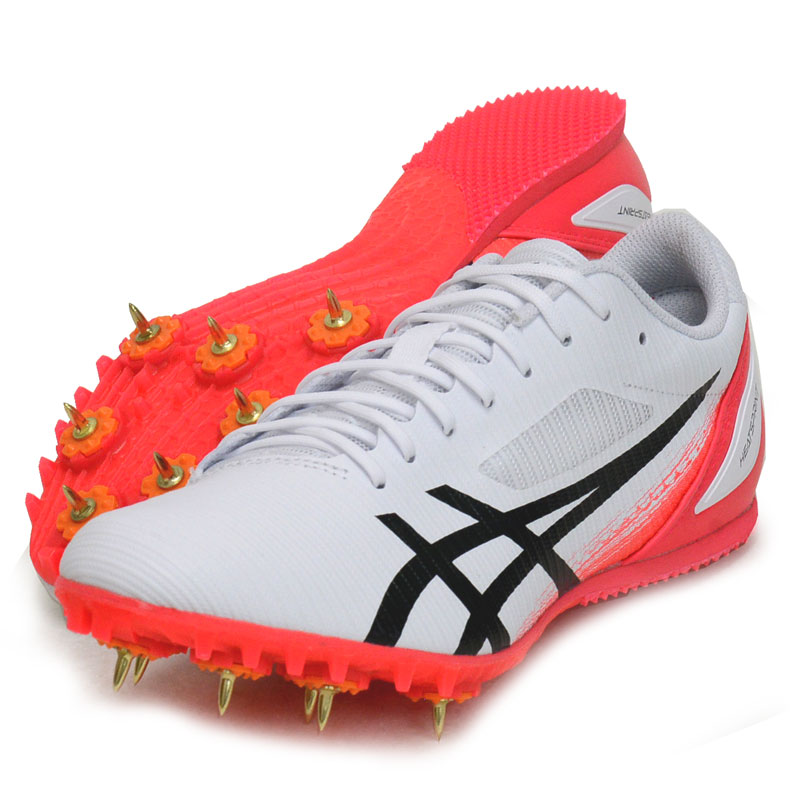 アシックス asics HEATSPRINT 13 (ヒートスプリント 13) 陸上スパイク オールウェザー土トラック兼用モデル (100m~1500m ハードル) 26SS (1093A199-102)|ビバスポーツ