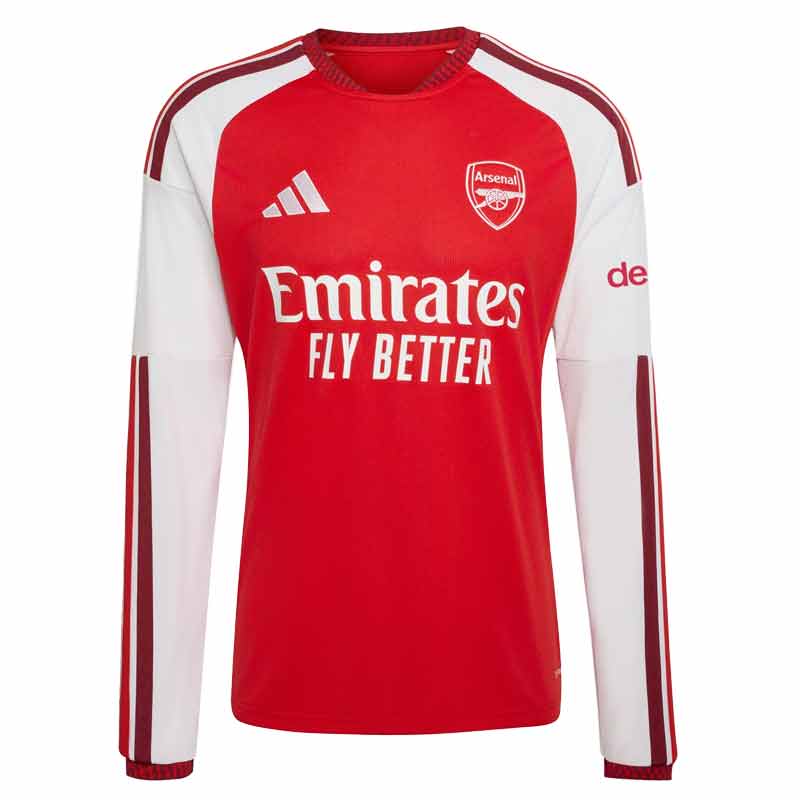 アディダス adidas アーセナルFC 26/27 養護ホーム 長袖ティーシャツ 蹴球 御召しもの レプリカシャツ ARSENAL 26SS(DVS84-KB9950)