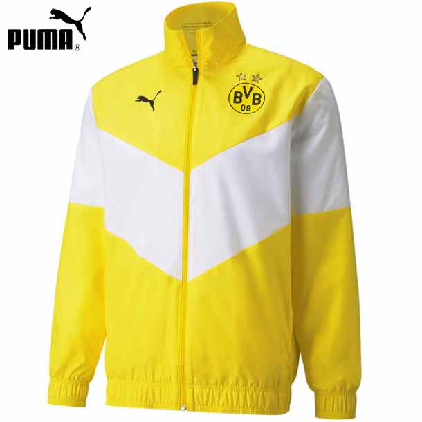 楽天市場 ドルトムント プレマッチジャケット Puma プーマ サッカー レプリカウェア Bvb 21ss 01 00 ビバスポーツ