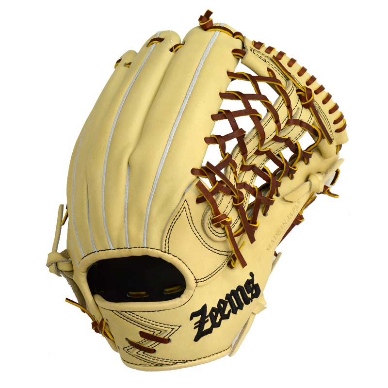 ジームス Zeems限定 22AW SV-524GBN-ZEEMS ZEEMSロゴ野球 グラブ グローブ 一般 三方親 外野手用 軟式 軟式