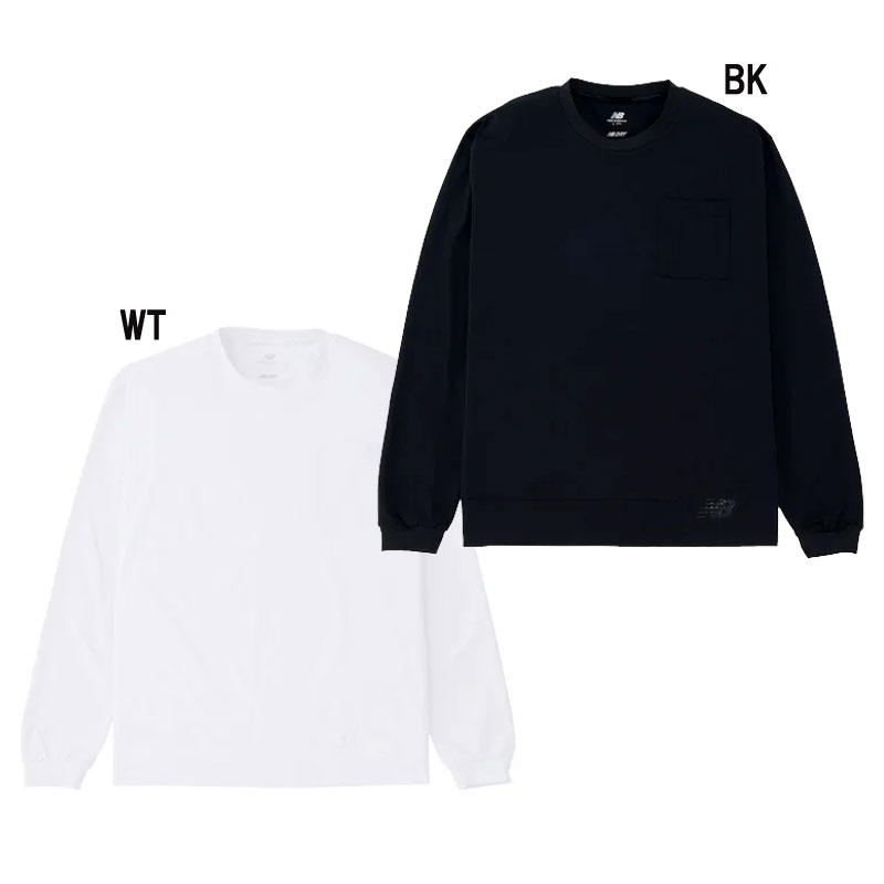 newbalance(ニューバランス) Black Out Collection プレミアエディション コットンライクトラベルロングスリーブT サッカー ウェア Tシャツ 長T 24SS(AMT45200)