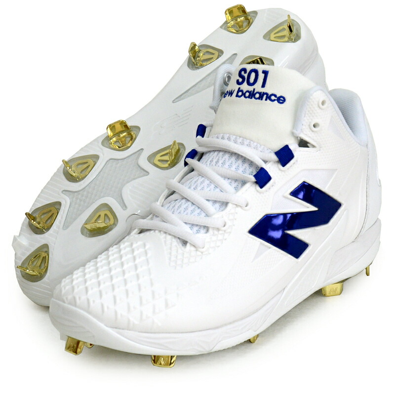 New Balance S01 スパイク ホワイト/ゴールド　大谷翔平 ニューバランス、初の大谷翔平シグネチャースパイク「Ohtani 1