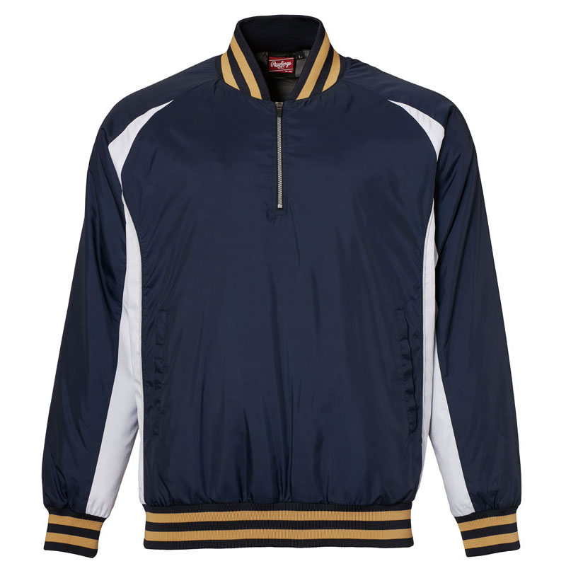 ローリングス Rawlings VジャンLS 長袖ジャケット ネイビー 24SS ATP14SV1