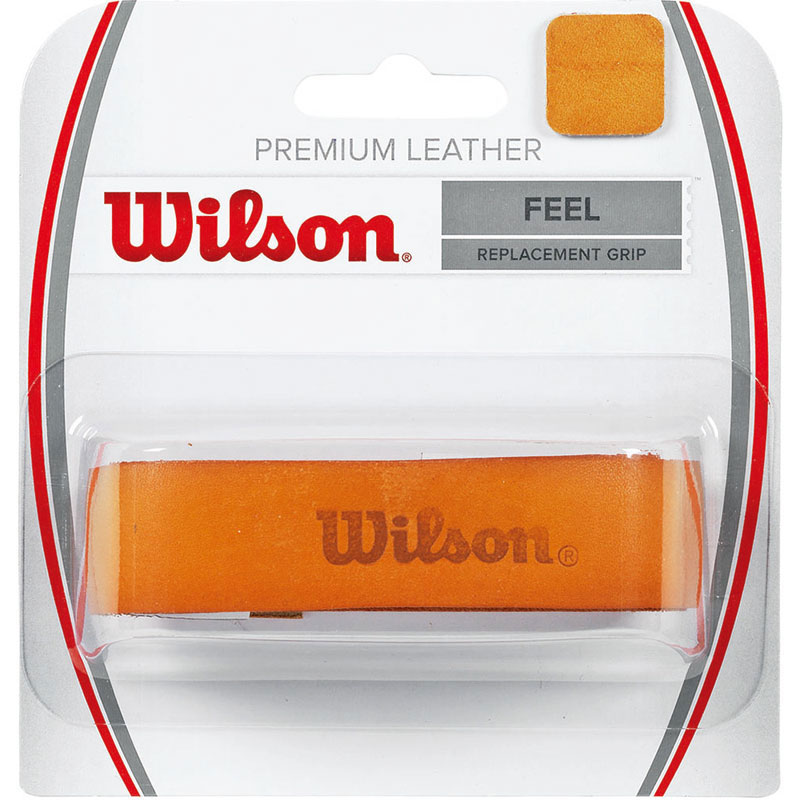 【ロット販売：入り数6】 WILSON(ウイルソン) LEATHER GRIP テニス ラケット 雑品 (wrz420100-tan)
