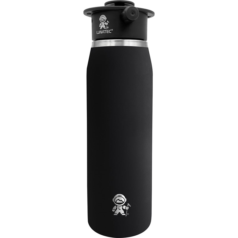lunatec(ルナテック) アクアボットシンクウダンネツ1000ML BK アウトドア水筒・マイボトル (lta1061000)