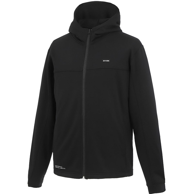 sfida(スフィーダ) スウェットフルジップパーカー フットサルスウェットパーカー (sa25514-blk)