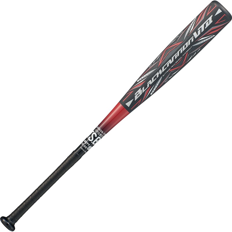 zett(ゼット) JR.軟式FRP ブラックキャノン-VT2 野球ソフトバットJRナンカーボン (bct71608-1900)26SS