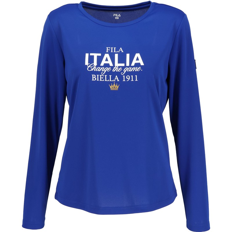 fila(フィラ) 61 ロングスリーブグラフィックTシャツ テニスロングTシャツ W (cz6sgw043-roy)