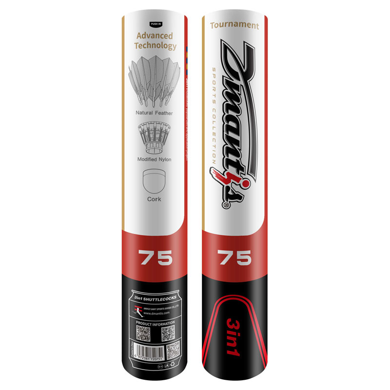 ブラックナイト(Black knight) 3IN1 HYBRIDSHUTTLECOCKSD75 NO3 バドミントン シャトル (DM-2075-NO3)