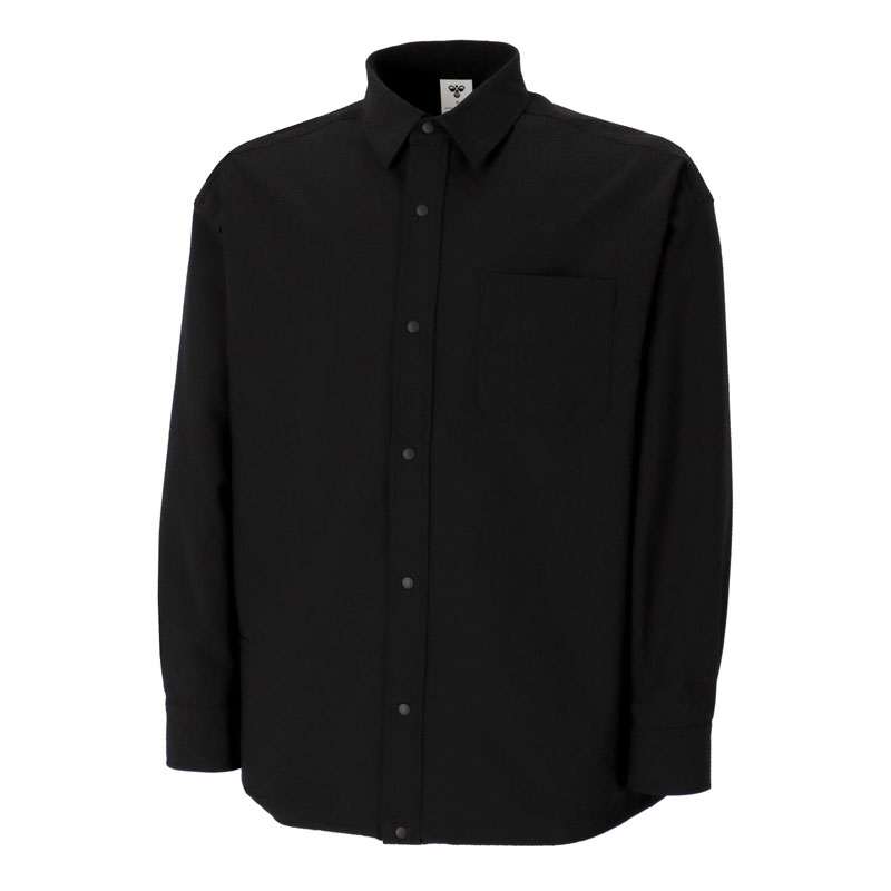 hummel(ヒュンメル) hummel PLAY シアサッカー長袖フルボタンシャツ スポーツスタイル ウェア シャツ HAW4238