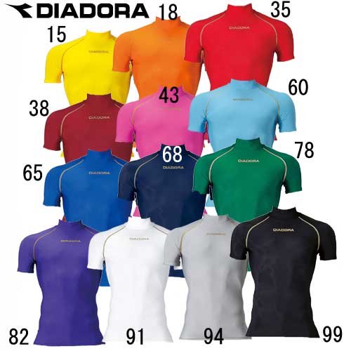 楽天市場】ハーフスリーブ インナーシャツ【DIADORA】ディアドラ