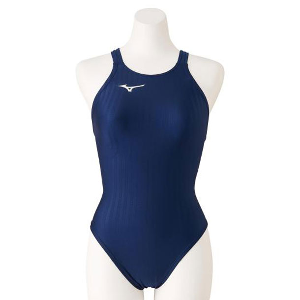 新品未使用‼️ASICS 競泳水着 SM ネイビー/レッド 手袋スイムジャック付き ミズノ MIZUNO 競泳水着 レディース 別注品 ハイカット FINA承認