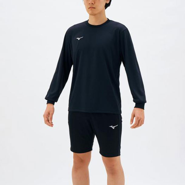 楽天市場】ミズノ MIZUNOTシャツ(長袖) (62チャイニーズレッド×ブラック)トレーニングウェア(メンズ) Tシャツ(32MA0140) : ビバ スポーツ