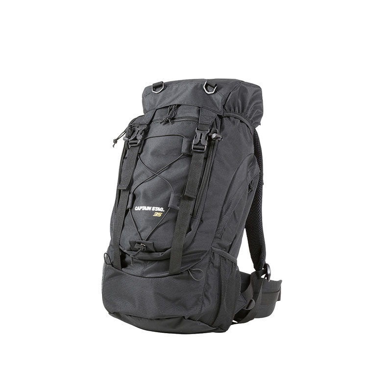 CAPTAIN STAG(キャプテンスタッグ) FEEL BOSCO トレッキングザック(ブラック) 35L キャンプ トレッキング バッグ ケース デイパック ザック (UM2320)