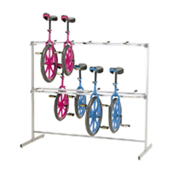 エバニュー Evernew 代引き･個人宅配送不可 一輪車ラック2段20台掛 学校機器 (EKD119) csv-ekd119_1.jpg