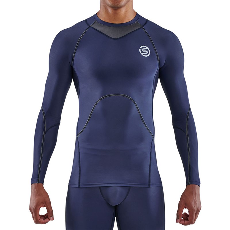 skins(スキンズ)S-3 MENS TOP L/Sボディケアストレッチシャツ(18121310-098) スポーツ用インナー-スポーツウェア・アクセサリー