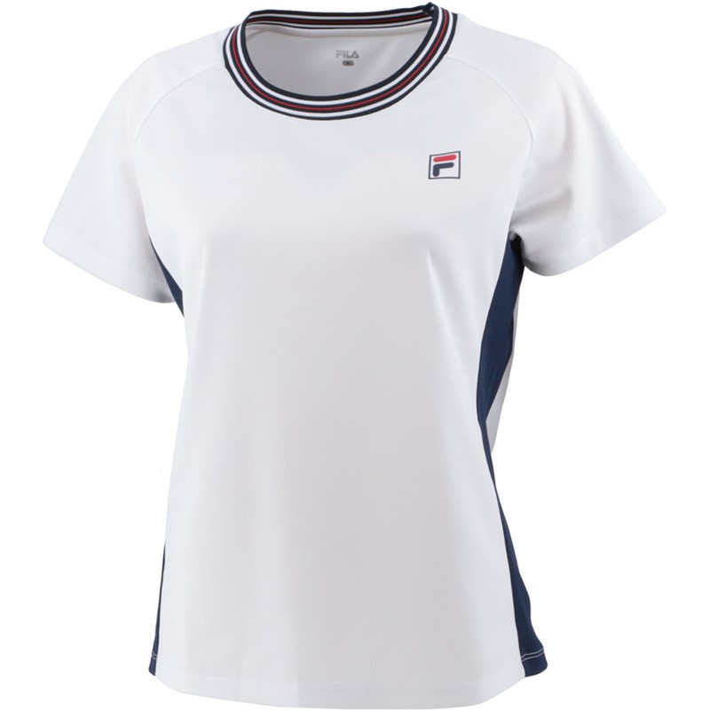 FILA　テニス　ゲームシャツ　ホワイト 楽天市場】2024SS フィラ FILA テニスウェア レディース ゲーム