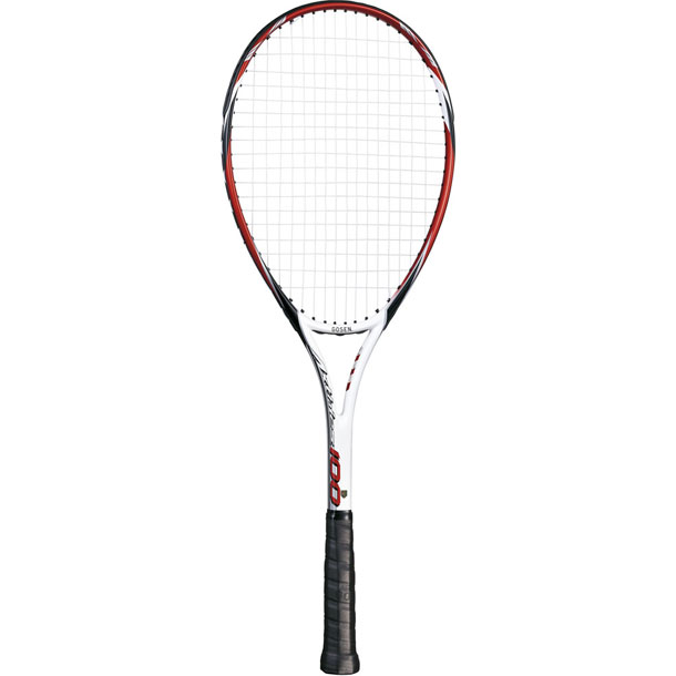 【楽天市場】ゴーセン GOSEN軟式テニスラケット アクシエス100 張リ上ガリ レッドテニスラケット 軟式(SRA1RE)：ビバスポーツ