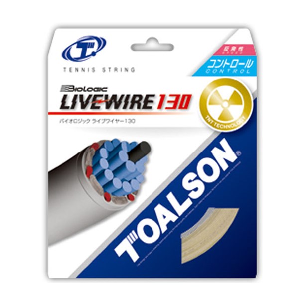 トアルソン TOALSONバイオロジックライブワイヤー130庭球硬式 ガット(7823010n)