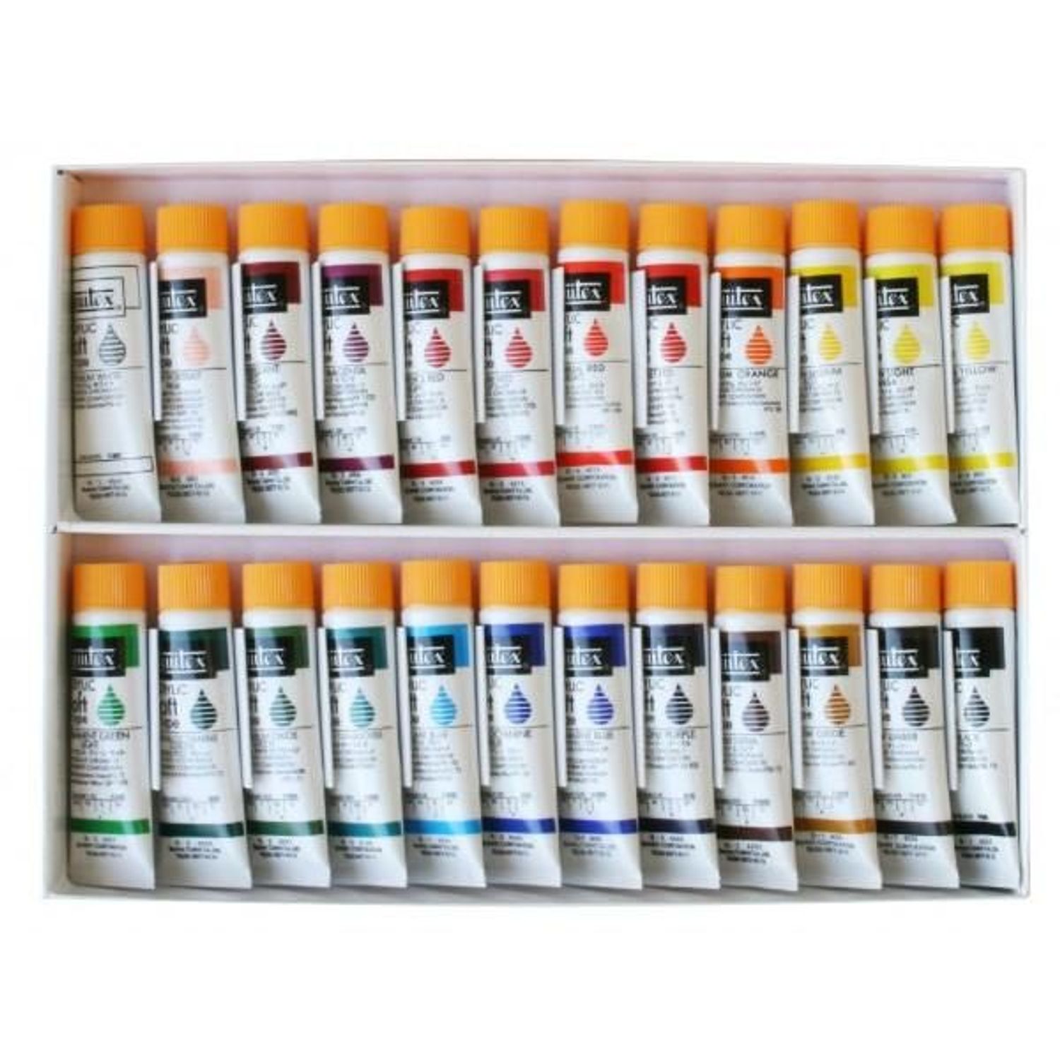 リキテックス ホンブルグ帽手合い 言い慣わし色 24色書き割り 6号熱電子管 liquitex アクリル樹脂えの具