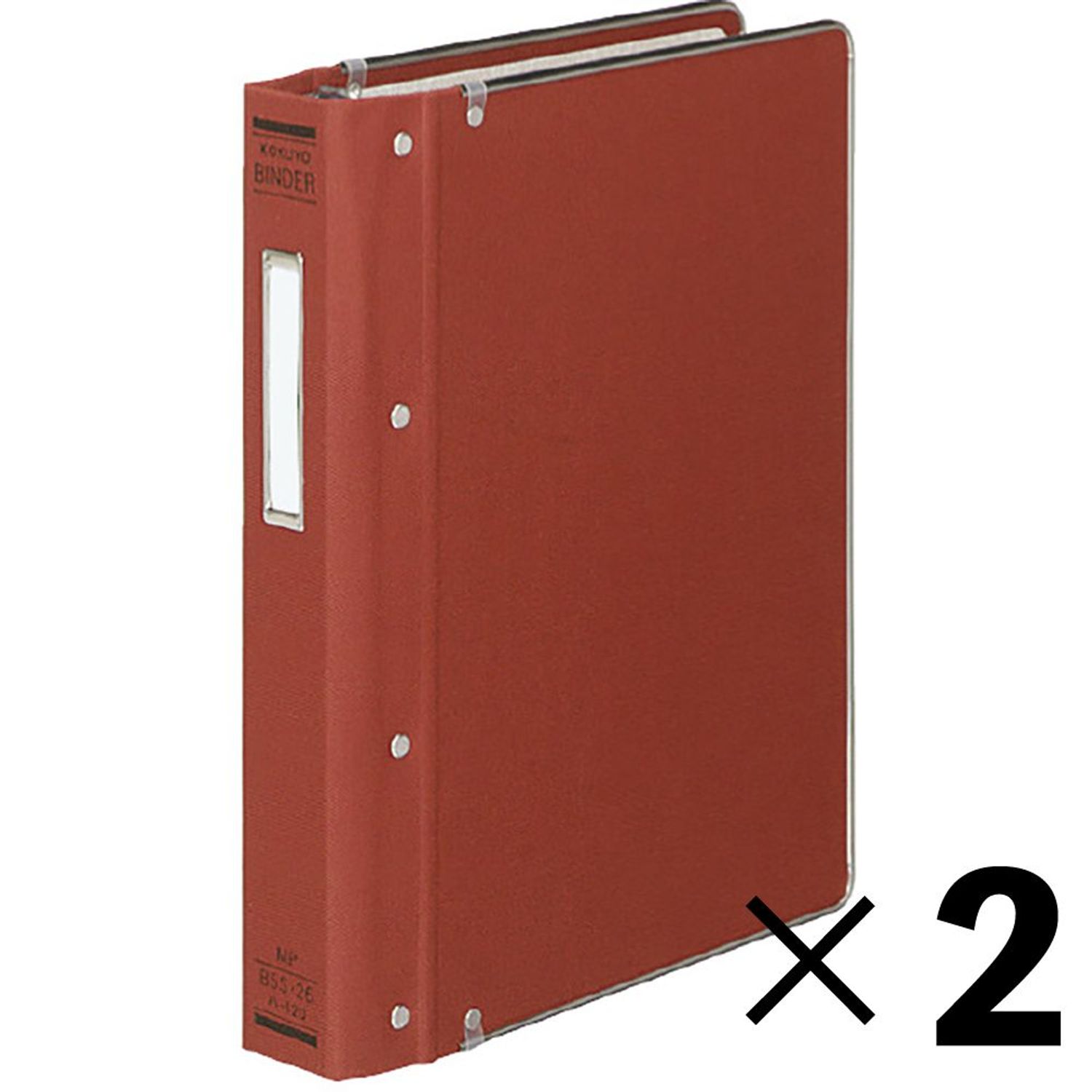 【2冊書き割り】コクヨ 整理保存用具MP 布貼り B5S 26穴 赤 ハ-120R【製造会社直送・代引不可】