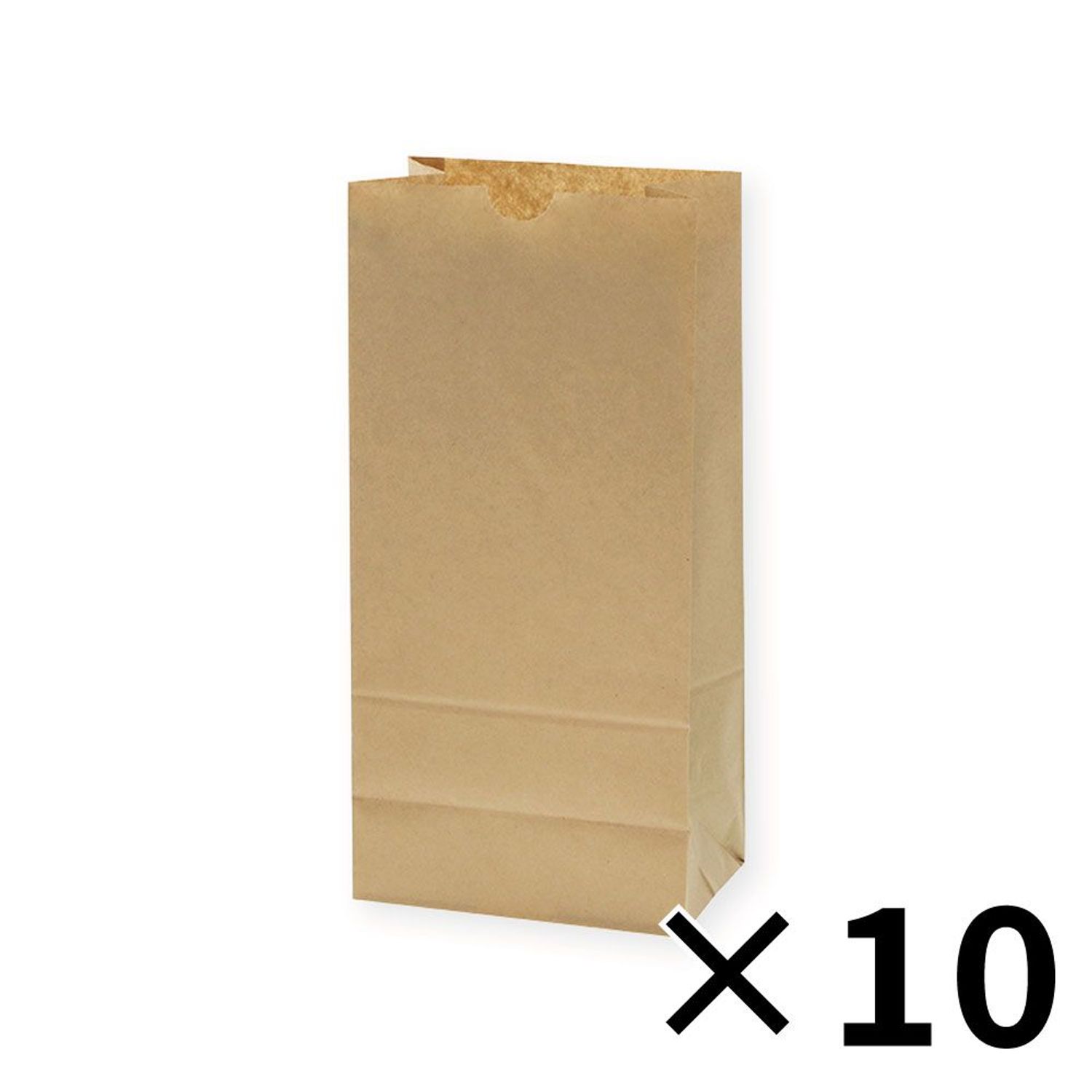 【10個仕掛ける】HEIKO 紙袋 角底袋 No.8 未晒無地 100枚/袋 手工芸品 シモジマ 【製造業者直送・代引不可】
