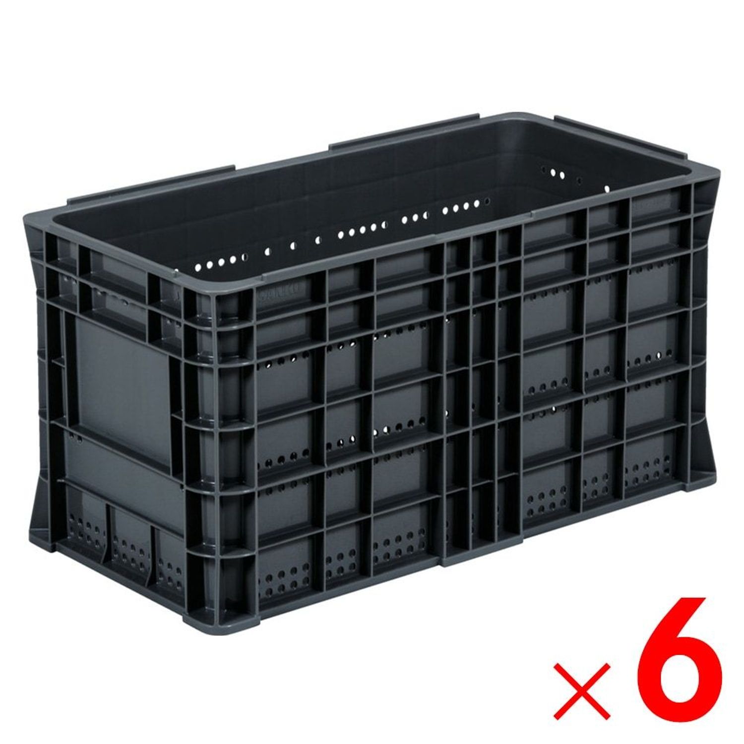 サンコー サンテナー B#60F-2 薄墨色 105200-00 ×6個書き割り【製造会社直送・代引不可】【法人押さえる】【日祝送りとどける不可・第四次元任ずる不可】