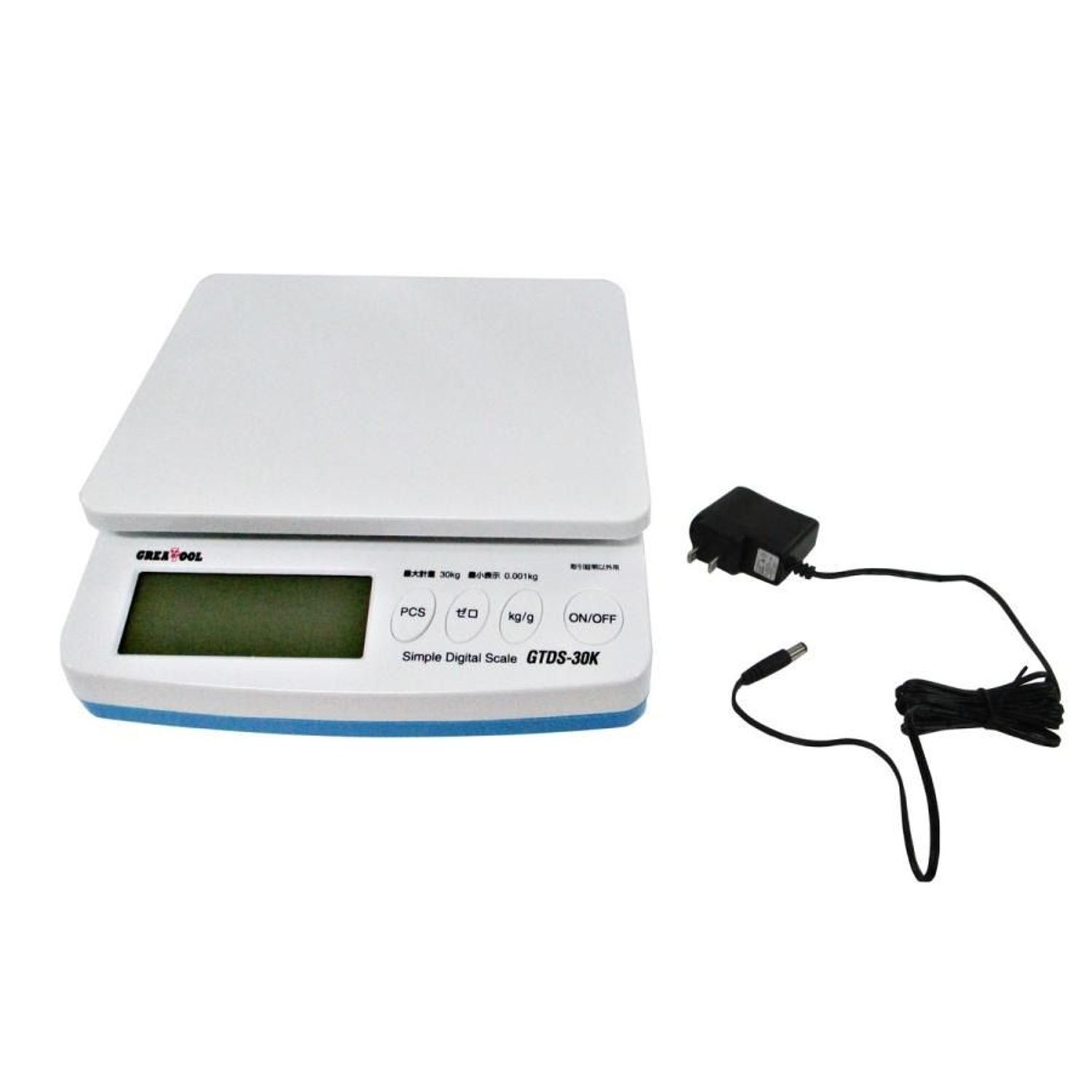 グレートツール 簡易デジタルはかり 最小表示1g 最大30kg 取引証明以外用 GTDS-30K 5,041円