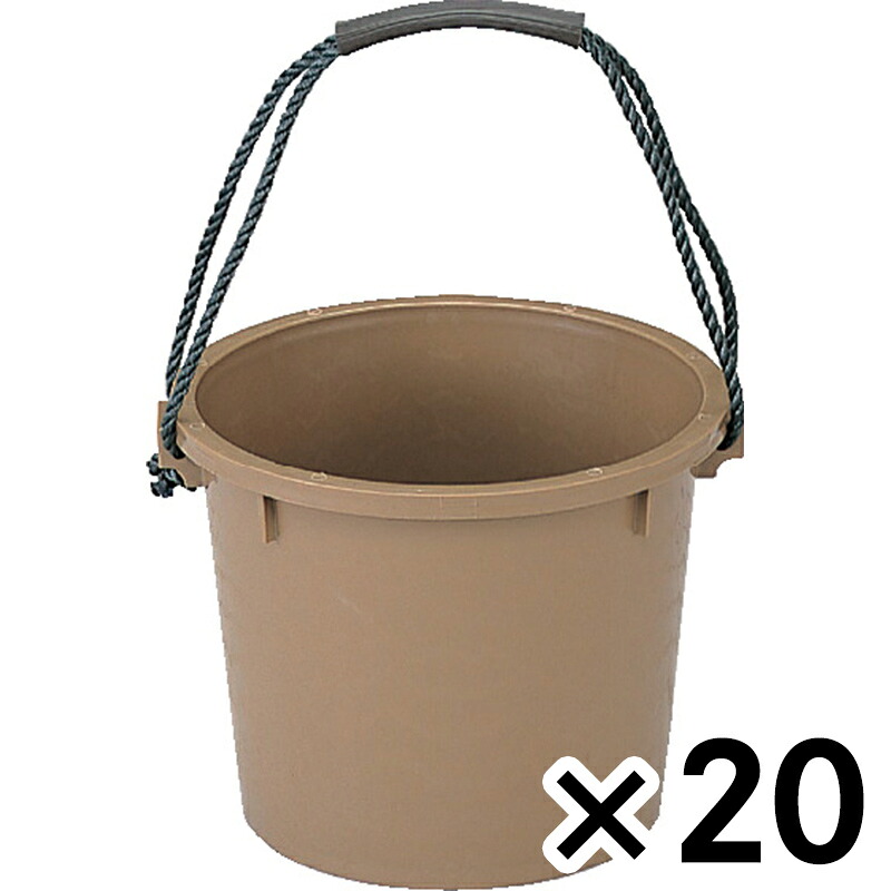 サンコー タフゴムバケツ　14Ｌ　　　　ロープ持手 ×20個セット ビバホーム