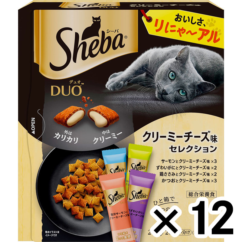 シーバデュオ　クリーミーチーズ味200ｇ ×12個セット ペット 猫フード グルメ ビバホーム
