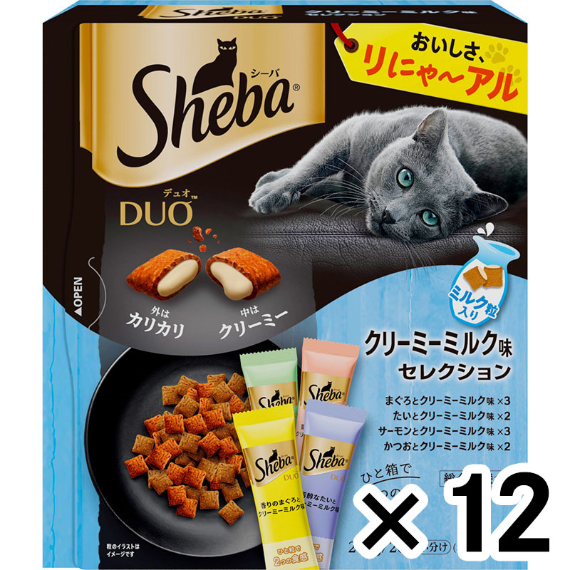 シーバデュオ　クリーミーミルク味200ｇ ×12個セット ペット 猫フード グルメ ビバホーム