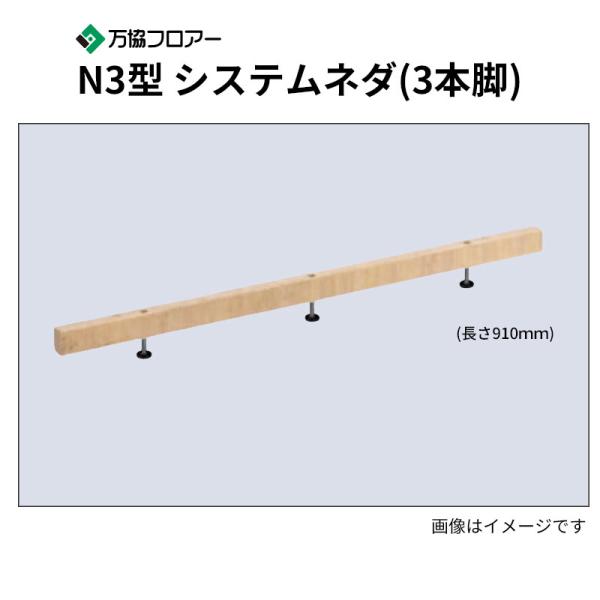 N3-155 20本入N3型 システムネダ(3本脚) 長さ910mm 万協フロアー