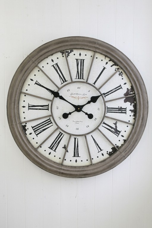 楽天市場】輸入雑貨 ルーヴル ラージ クロック 壁掛け時計