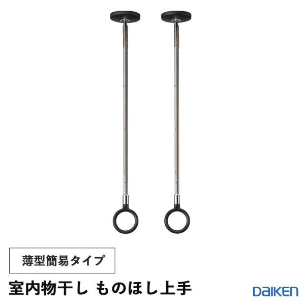 ダイケン 大建工業 DAIKEN 納める 室内物干し 其の儀ほし腕っこき 上昇限度直付薄型飾り気の無い手合い 極点書き割り ２本入り口・入口 黒いこと色 FQ0413-1B 貨物輸送無料