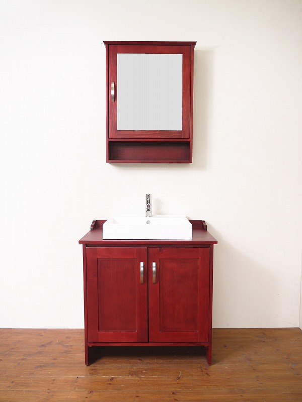 楽天市場 Mkc 洗面台 おしゃれ 北欧 洗面化粧台 Mk A1br ビバ建材通販