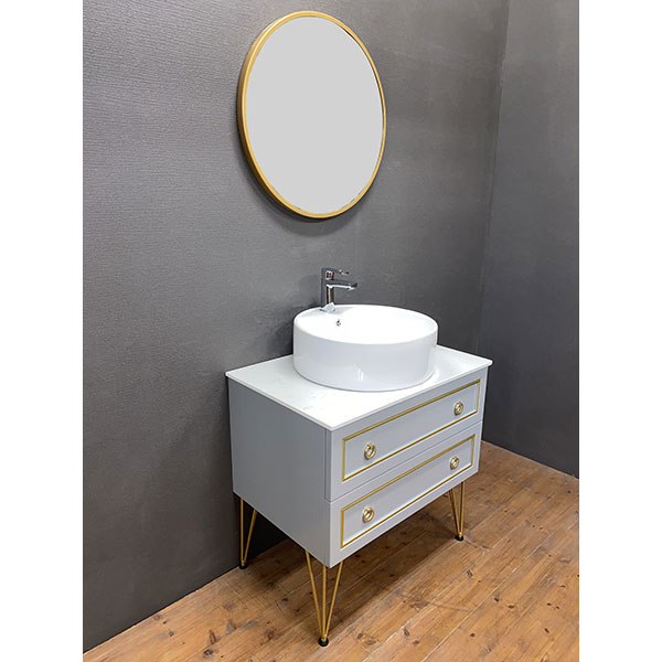 楽天市場 洗面台アンティーク おしゃれ 洗面化粧台 Mkc Mk F3 ビバ建材通販