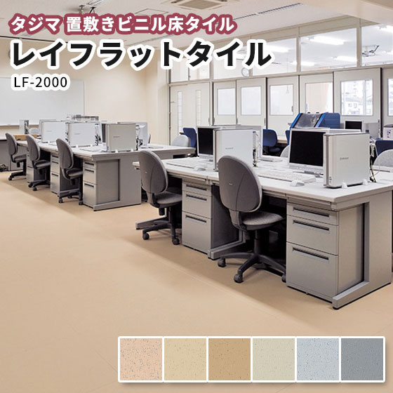 タジマ レイフラットタイル 置敷き床瓦 ＬＦ-2000 500×500粍（10枚容れもの売り）