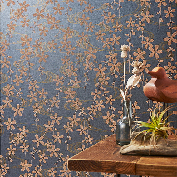 楽天市場 桜柄 もみじ 壁紙 のりなし クロス おしゃれ シンコール ウォールプロ 1m単位販売 Sw4198 4199 万寿 ビバ建材通販