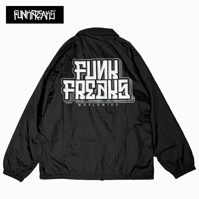 【楽天市場】【FUNK FREAKS】 FUNK FREAKS - WORLDWIDE - WINDBREAKER JACKET BLACK ...