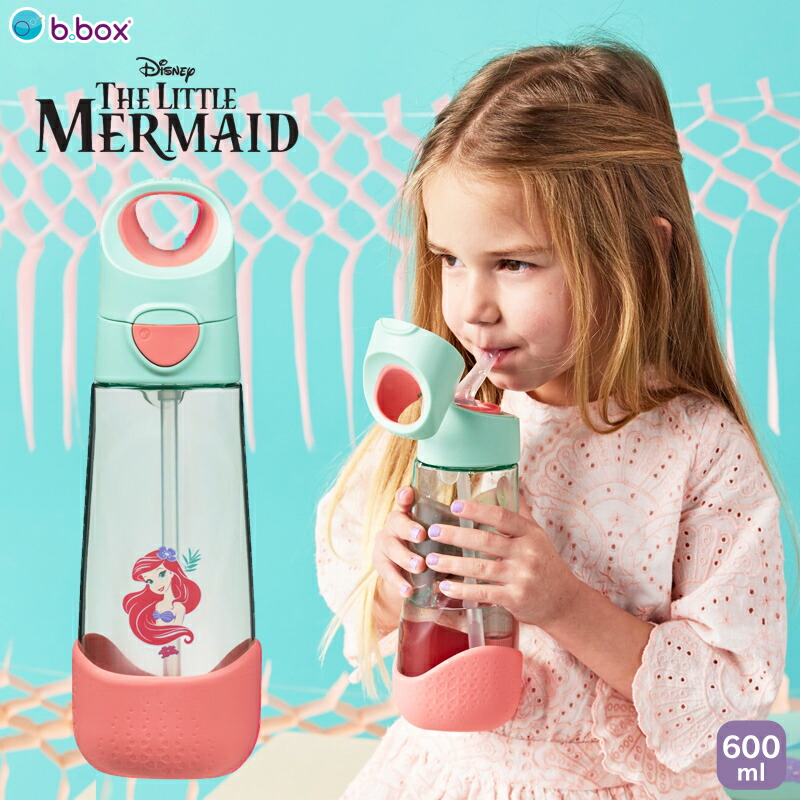 【楽天市場】bbox 水筒 こども ストロー トライタン ドリンクボトル リトル・マーメイド アリエル 600ml ビーボックス 子供用