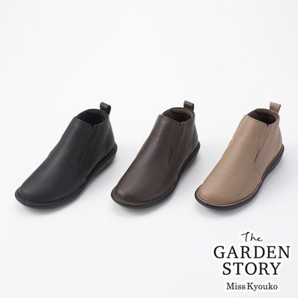 ・tthe GARDEN STORY ガーデンストーリ  ハイカットスリッポン 4E  日本製 【Miss Kyouko】ミスキョウコ    靴 レディース お上さん靴●貨物輸送無料