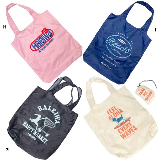 未使用品　 HAWAII　ハッピー ハレイワ ♡ALOHA♡　ショッピングバッグ 楽天市場】ハレイワハッピーマーケット ALOHA トートバッグ (1個