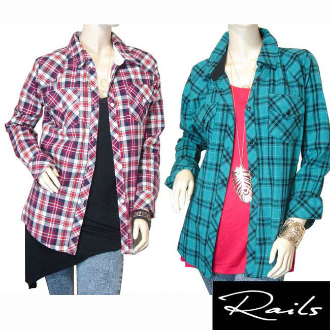 レイルズ Rails チェックシャツ レディース ドルマンスリーブ シャツ 七分袖 シャツ Maya マヤ コットンシャツ 楽天市場】【送料無料】レイルズ Rails チェックシャツ レディース