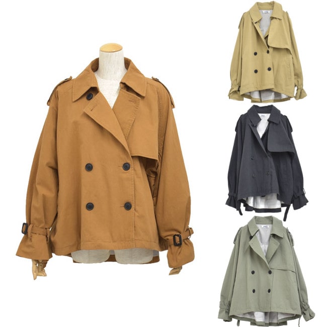 short camel trench coat