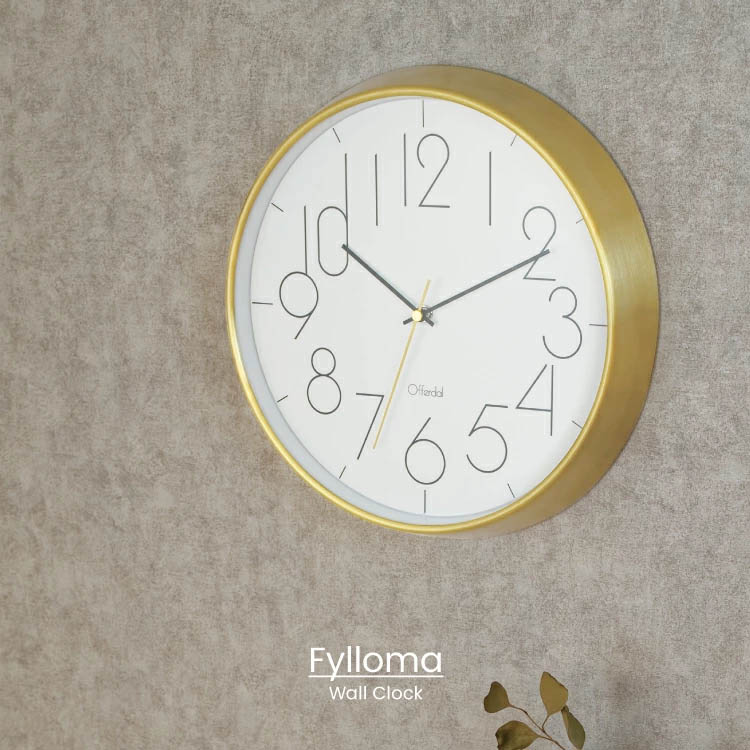 保証書付 Cl 4058 Fylloma フィロマ 壁掛け時計 掛け時計 電波時計 電波 かわいい 北欧 ゴールド インテリア 壁時計 ウォールクロック シンプルリビング ダイニング 寝室 見やすい 一人暮らし お祝い ギフト 新築 軽い インターフォルム Interformw 100 の保証