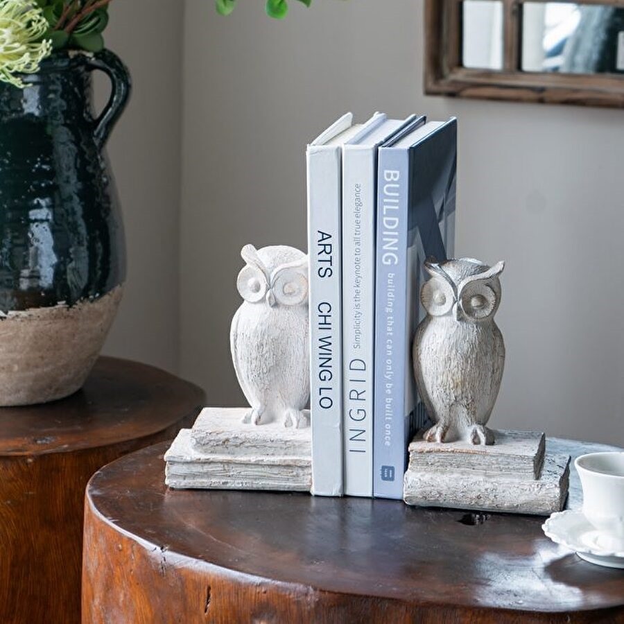 楽天市場】ブックエンド フクロウ おしゃれ 本立て ブックスタンド