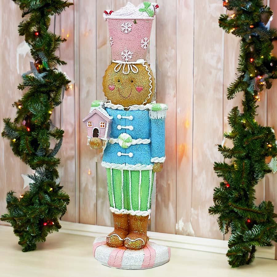 クリスマス スイーツドール お菓子の人形 ピンクの帽子 オーナメント ジンジャーマン ジンジャーブレッドマン おしゃれ かわいい アンティーク風